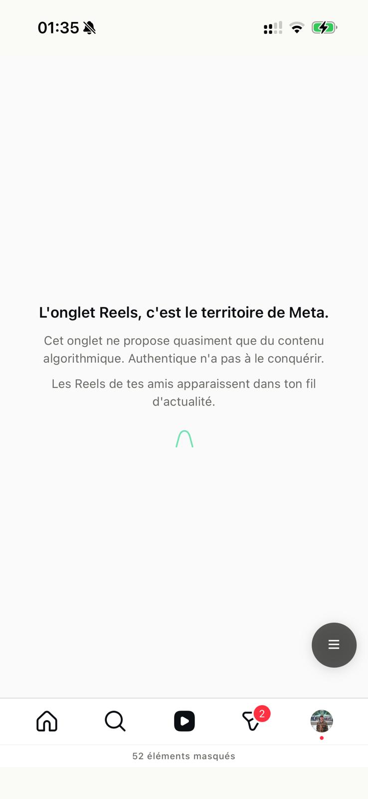 Paramètres Authentique